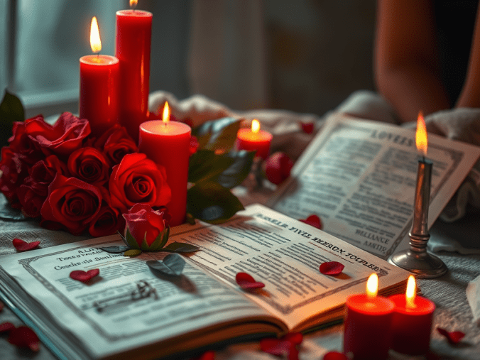 Rituel de retour d'amour illustrant une pratique spirituelle symbolique pour favoriser la réflexion, la réconciliation et l'harmonie sentimentale.