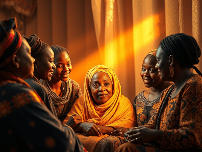Témoignages de la voyante marabout Iyabo avec une illustration représentant une consultation spirituelle, des bougies allumées, des cauris, des cristaux et une ambiance mystique inspirée des traditions africaines.