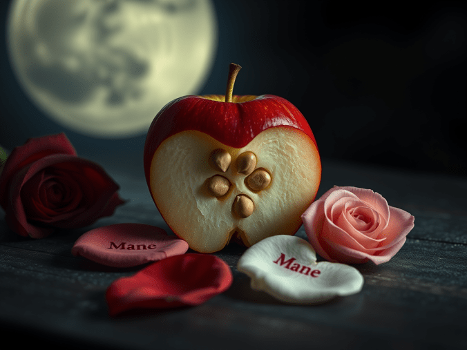 Rituels de séduction avec des bougies parfumées, des roses rouges, des cristaux, des pétales de fleurs et une ambiance spirituelle symbolisant l'amour, l'attirance et la confiance en soi.