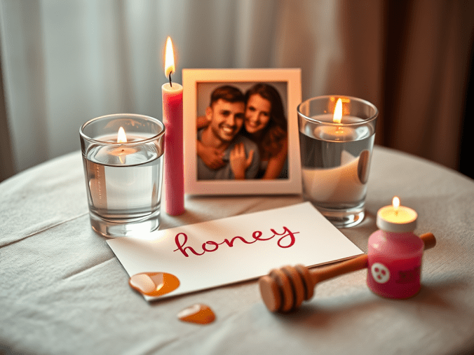 Rituel amoureux illustrant un témoignage de retour à l'amour dans une démarche spirituelle de réconciliation.